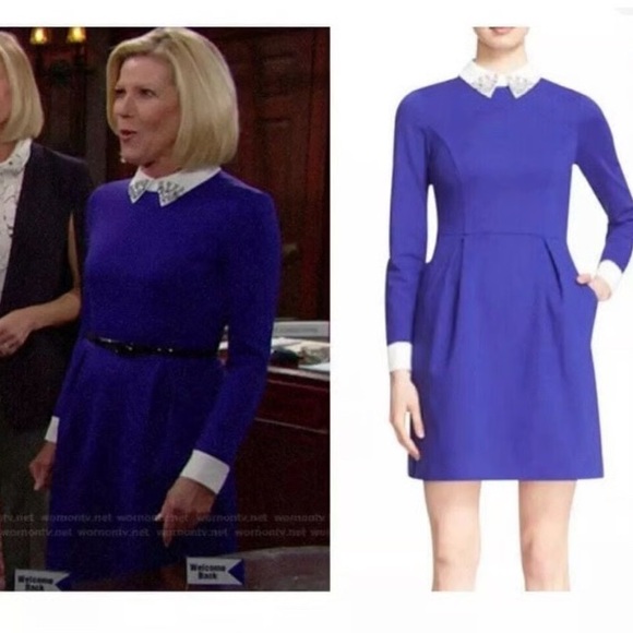 Ted Baker Dresses & Skirts - Ted Baker Moona Embellished Collar Dress Blue 3